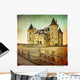 Saumur Castle - Retro Styled Picture Wall Mural