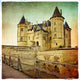 Saumur Castle - Retro Styled Picture Wall Mural
