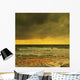 Waves Breaking On A Wintery Beach At Dawn Wall Mural