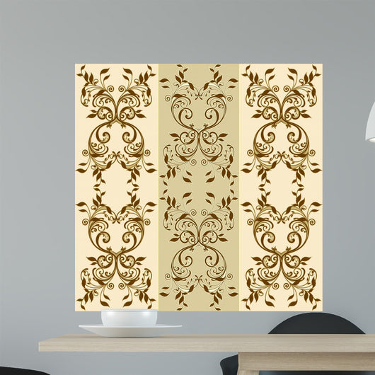 Floral Decorative Patterns Wall Mural