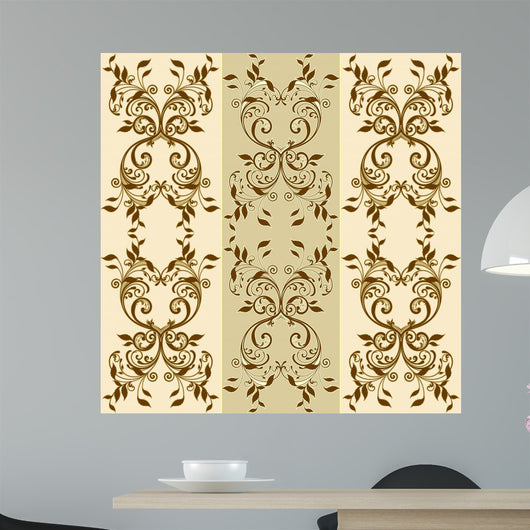 Floral Decorative Patterns Wall Mural