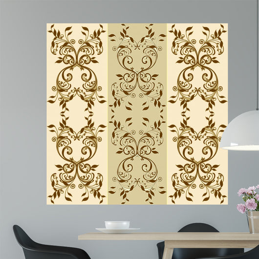 Floral Decorative Patterns Wall Mural