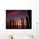 Broken Pier Sunset Wall Decal