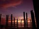 Broken Pier Sunset Wall Decal