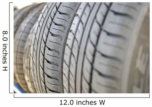 Detail of Tread on Tires Wall Mural