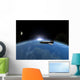Space Shuttle Earth Moon Wall Decal
