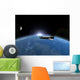 Space Shuttle Earth Moon Wall Decal