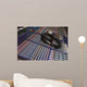 mixing desk & headphones Wall Mural