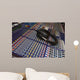 mixing desk & headphones Wall Mural
