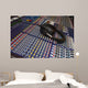 mixing desk & headphones Wall Mural