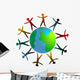 around the world Wall Decal