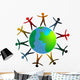 around the world Wall Decal