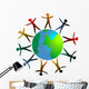around the world Wall Decal