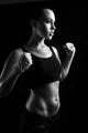 Toned female fitness body Wall Mural