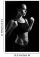 Toned female fitness body Wall Mural