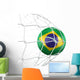 Soccerball Net Wall Decal