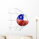 Soccerball Net Wall Decal