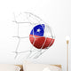 Soccerball Net Wall Decal