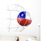 Soccerball Net Wall Decal