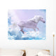 Magical Horse Chasing Clouds Wall Decal