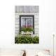 Log Home And Flower Box In The Window Wall Mural