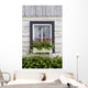 Log Home And Flower Box In The Window Wall Mural