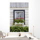 Log Home And Flower Box In The Window Wall Mural