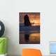 Silhouette Of A Rock Formation At Sunset Wall Mural