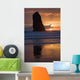 Silhouette Of A Rock Formation At Sunset Wall Mural