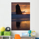 Silhouette Of A Rock Formation At Sunset Wall Mural