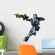 Warrior Robot Astronaut Girl Wall Decal