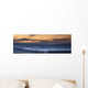 Fog Lies Over A Town At Sunset Wall Mural