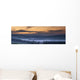 Fog Lies Over A Town At Sunset Wall Mural