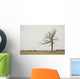 A Lone Tree In A Field Wall Mural
