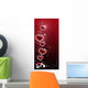 Hearts and Glow Wall Mural