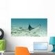 A Spotted Eagle Ray Under The Water Wall Mural