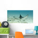 A Spotted Eagle Ray Under The Water Wall Mural