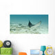 A Spotted Eagle Ray Under The Water Wall Mural