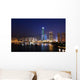Hong Kong Cityscape Night Wall Decal