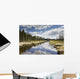Clouds Reflected In A Tranquil River Lined With Trees Wall Mural