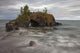 Water Coming Into Shore Around A Rock Formation On Lake Superior Wall Mural