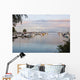 Boats In The Harbour At Sunset Wall Mural