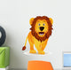 Funny Lion Isolated Wall Decal