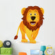 Funny Lion Isolated Wall Decal