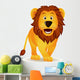 Funny Lion Isolated Wall Decal