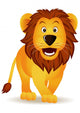 Funny Lion Isolated Wall Decal