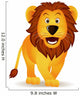 Funny Lion Isolated Wall Decal