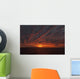 A Sunset Over The Pacific Ocean Wall Mural