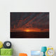 A Sunset Over The Pacific Ocean Wall Mural