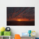 A Sunset Over The Pacific Ocean Wall Mural